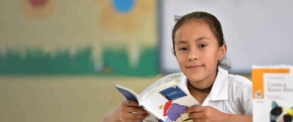 Fany, a girl from Plan International Canada's literacy project in Honduras
