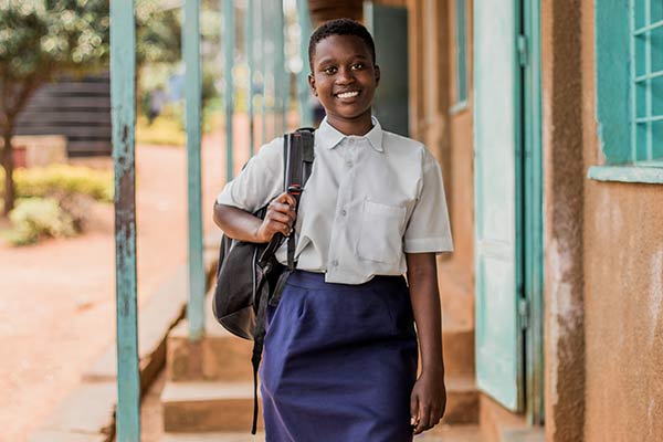 Girl at school