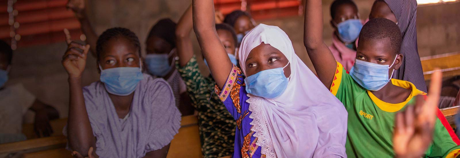 Zalissa, 14, learning at school refurbished by Plan International, version four