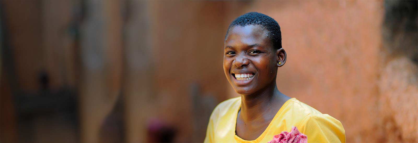 Cynthia, 18, has been able to return to school after her early marriage