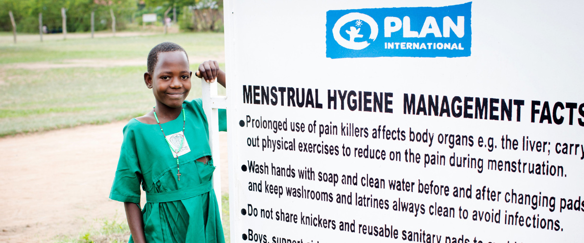 Why do girls need sanitary pads to stay in school?